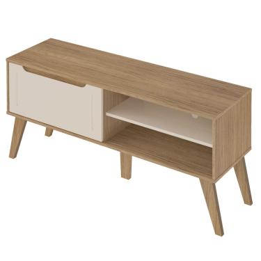 Imagem de Rack Bancada Para Tv 60 Pol 134 cm 4600 Carvalho Off White ARLY
