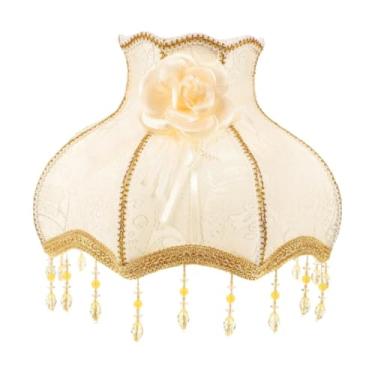 Imagem de ＡＷＨＡＯ Abajur de Tecido com Franjas E Abajur E27 com Borla, Capa para Abajur de Mesa para Decoração de Sala de Estar, Bege, Tamanho real