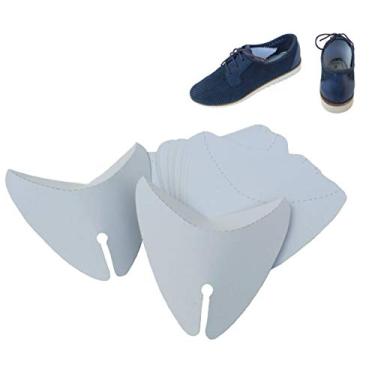 Imagem de Inserções de sapato de papelão para manter a forma, forma para sapatos femininos e masculinos/pacote com 20 peças – 10 pares, Branco, Large
