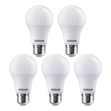 Imagem de Kit 5 Lâmpada Econ. Led Bulbo E 27 9w 3000k Br Quente Osram Cor Da Luz