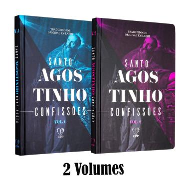 Imagem de Box Confissões de Santo Agostinho 2 Volumes Capa Dura