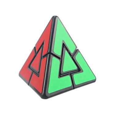 Imagem de Cubo Mágico Profissional Triângulo Megamix Estrutura Stickerless