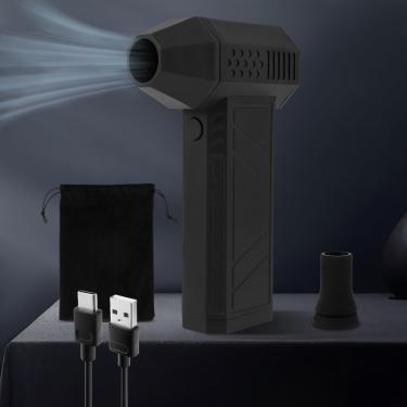 Imagem de Mini soprador AB1 Jet Dry 130.000 RPM Mini turbina portátil ventilador de jato potente mini ventilador de jato com velocidade ajustável Ventilador de ar portátil Super Jet Fan com luz para limpeza de