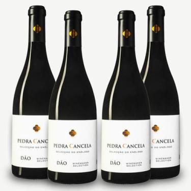 Imagem de Kit 4 Vinho Tinto Seco Pedra Cancela Seleção do Enólogo 750ml Portuguê