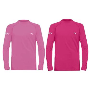 Imagem de Kit 2 Camisas Térmicas Puma UV50+ Manga Longa Juvenil