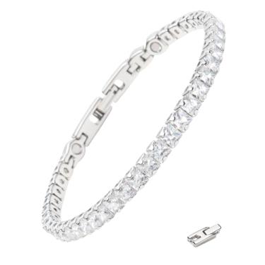 Imagem de 38 Elegante pulseira magnética de zircão para mulheres com função de presente de Natal