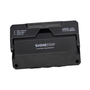 Imagem de Generic Mini lanterna LED para acampamento ao ar livre, lâmpada de tenda, ângulo ajustável para gramado, área externa, casa, caça, Preto