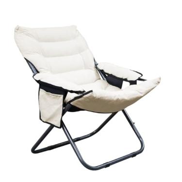 Imagem de Poltrona Dobrável Reclinável 3 Posições – Leve 4,8 kg, Poltrona Papi,Compacta e Portátil para Praia, Camping, Cadeira do Papai,Estudo e Relaxar,Bege