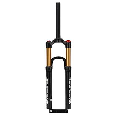 Imagem de Pilipane Curso de 120 mm, garfo de suspensão para mountain bikes de 66 cm, liga de alumínio magnético, suspensão a ir forquilha, direção reta, bloqueio manual