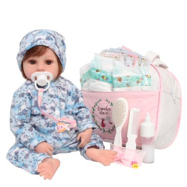 Imagem de Bebê Reborn Realista Fio a Fio Corpo Silicone Pode Banho