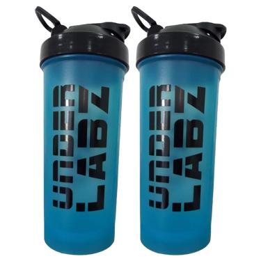 Imagem de Kit 2X Coqueteleira Slim - 600ml Azul - Under Labz-Masculino