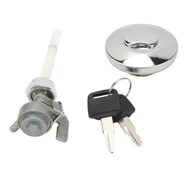 Imagem de Cryfokt Bloqueio Anti-roubo Tampa do Tanque de Gás Com Chaves para Z50 Monkey Bike Z50r Z50j Resistência à Corrosão para Amantes Motocicleta