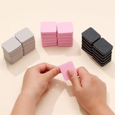 Imagem de Mini bloco tampão de unhas (pacote com 30), lixa de unha de esponja dupla face, ferramentas profissionais de polimento de unhas para unhas de acrílico e unhas naturais, rosa, preto e cinza
