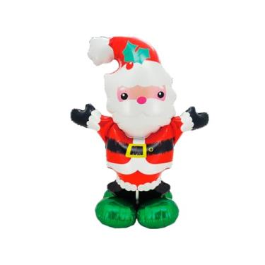 Imagem de Balão Personalizado Papai Noel 110Cm Decoração Gigante Com Canudo