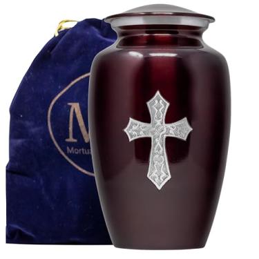 Imagem de Mortuary Solutions Urnas De Cremação Para Cinzas - Urnas Para Cinzas Adulto Masculino E Feminino - Urnas Decorativas - Urnas Para Adultos - Urnas Funerárias - Urnas De Enterro - Urna Cruzada - Urna