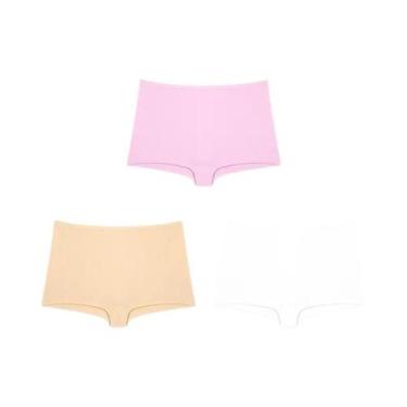 Imagem de Calcinhas Esportivas Femininas de Algodão - Sem Costura - Pacote com 3