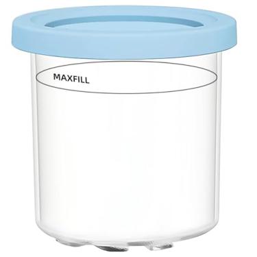 Imagem de Recipientes de sorvete para cápsulas e tampas de creme Ninja de 680 g para sorvete Ninja Creami NC301, NC300, CN301CO, CN305A azul