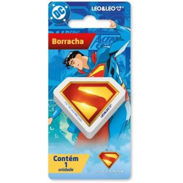 Imagem de Borracha Decorada Superman 4 Modelos (S) Blister - Leonora