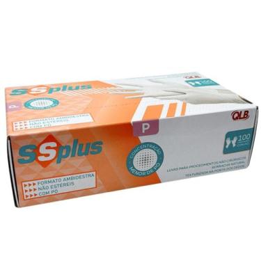 Imagem de Luva latex "p" com pó c/100 - ssplus - SS PLUS