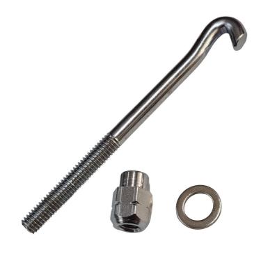 Imagem de Garra Parafuso Afinação Conga 140Mm X 9Mm Porca Arruela