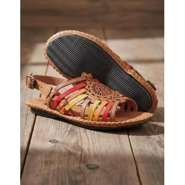 Imagem de Sandalia Rasteira Em Couro Whisk Color - Flor d'couro, 35