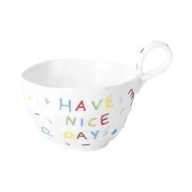 Imagem de Caneca De Café De Cerâmica Estilo Coreano 300ml Isolada Térmica Com Pa