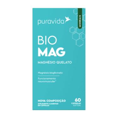 Imagem de Bio Mag Magnésio Quelato Puravida 60caps