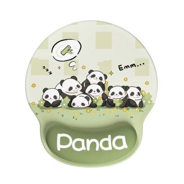 Imagem de Mouse Pad Cute Panda Cartoon com apoio de pulso em silicone 188x227mm