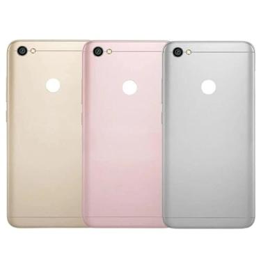 Imagem de SHOWGOOD Capa traseira traseira para Xiaomi redmi Note 5A Prime capa de substituição com chave lateral (dourado)