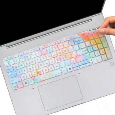 Imagem de Capa de teclado para laptop HP EliteBook 660 G11 40.6 cm e HP EliteBook 665 G11 16 polegadas 2025 2024 acessórios capa protetora teclado skin layout dos EUA - colorido