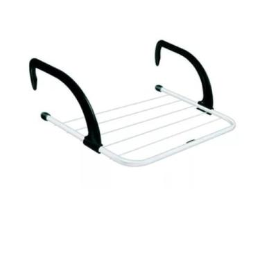 Imagem de Varal Portátil Portas Janelas Seca Roupa Apartamento cores variadas