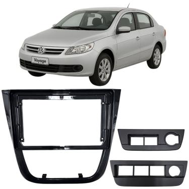 Imagem de Moldura 9 Polegadas Gol Voyage G5 2009 à 2012 Black Piano Painel Central Multimidia Som