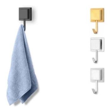 Imagem de 2X Porta Toalha Suporte De Banheiro Gancho Com Dupla Face 3M