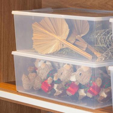 Imagem de Caixa Organizadora 9 Litros Paramount Transparente Com Tampa e Travas 