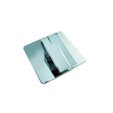 Imagem de Acabamento quadrado cromado monocomando chuveiro padrao deca - RR Meta