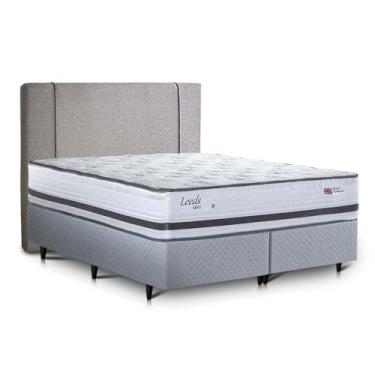 Imagem de Cama Box com Cabeceira King Herval Leeds, Molas Maxpring, 69x193x203