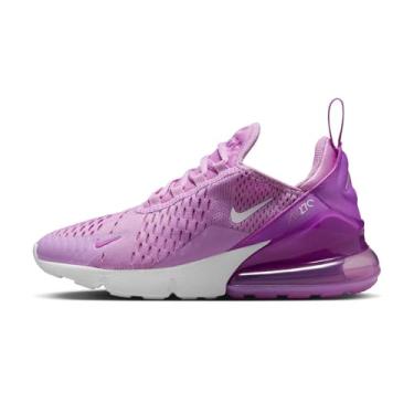 Imagem de Nike Tênis infantil Air Max 270 Big (943345-501, fúcsia rápida/sonho fúcsia/branco/branco), Rush fúcsia/sonho fúcsia/branco/branco, 6 Big Kid