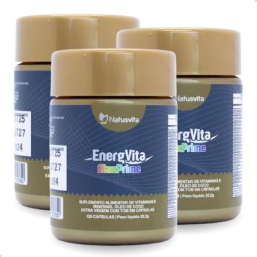 Imagem de EnergVita Multivitaminico com Vitaminas Ativas e Minerais Quelatos com TCM em cápsulas softgel (3 und. 360 cápsulas)