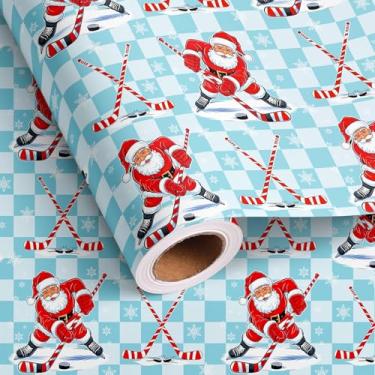 Imagem de Altarho Silly Goose Rolo de papel de embrulho de Natal para crianças, meninas, aniversário, nupciais, chá de bebê, casamento, rosa, fofo, folhas de embrulho de presente de Natal, total de 28,5 m²