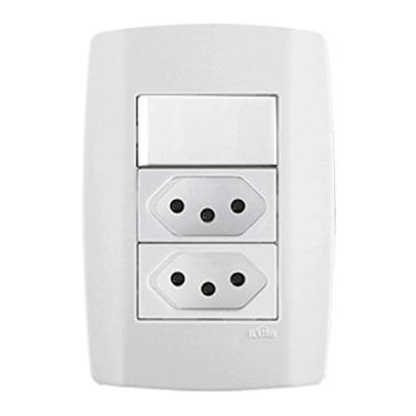 Imagem de INTERRUPTOR + 2 TOMADA 10A SLIM - ILUMI