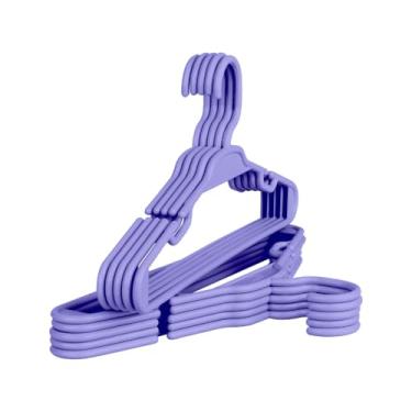 Imagem de Cabide Infantil de Plástico Organização de roupas de bebê, peças do enxoval e itens infantis em geral(LILAS,40)