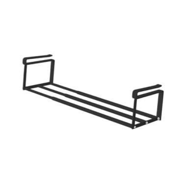 Imagem de WeiLaiKeQi Organizador de sapatos expansível para armazenamento sob prateleiras, ideal para guardar sapatos e roupas, Preto