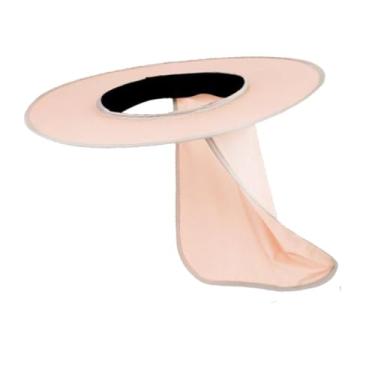 Imagem de YsXoWiui Protetor Solar Amplo para Capacete, Protetor de Pescoço Fácil de Usar com Aba para Capacetes de Escalada de Verão, Rosa, Tamanho real