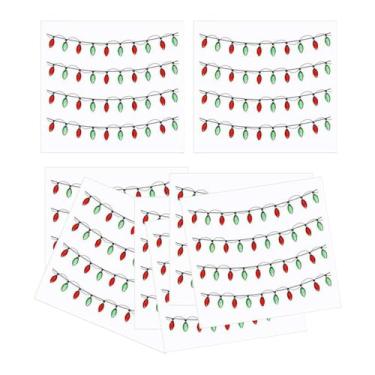 Imagem de Wswqop Adesivos de Luzes de Natal, Adesivos de PVC, à Prova D'água, Adesivos Decorativos para Envelopes, Sala de Jogos, Cozinha, Janelas, álbuns de Fotos, 8 Peças, Tamanho real