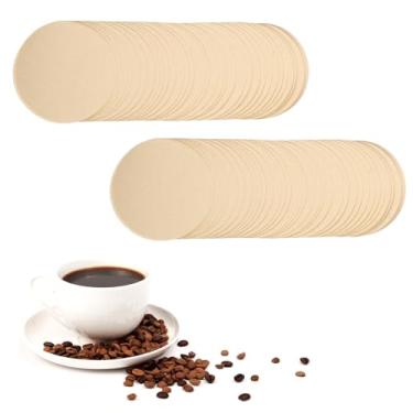Imagem de Heclia 500 filtros de café expresso, filtro de papel redondo de 58 mm compatível com cafeteiras Aerobie Coffees, filtro de chá de substituição descartável para escritório em casa