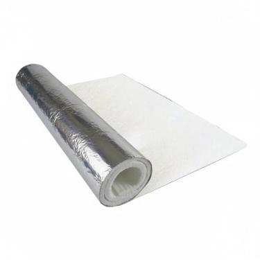 Imagem de CFMAIF Almofada de isolamento nano-gel com folha de alumínio, cobertor à prova de fogo de alta temperatura 1200F, tapete hidrofóbico de isolamento de tubo (tamanho: 1,5 x 2 m), cor: espessura: 3 mm)