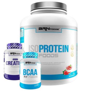 Imagem de Kit Isoprotein Foods 2Kg+ Bcaa 100G Tan+ Creatine Foods 100G - Brn Foo