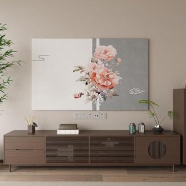 Imagem de Capa de TV elástica com tudo incluído, protetor de tela de TV colorido à prova de poeira, protetor de móveis domésticos e eletrodomésticos, para montagem na parede, sistemas de cinema em família