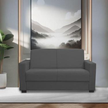 Imagem de Sofá 3 Lugares Confortável 1,60m Livia Isa Estofados Cinza