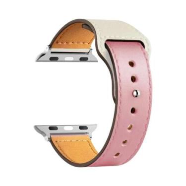 Imagem de Pulseira De Couro Unissex Para Apple Watch Series 8 9 3 4 5 6 SE 7 Ult